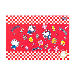 Caderno Caligrafia Horizontal C.D. 40 Fls Jandaia - Hello Kitty 1